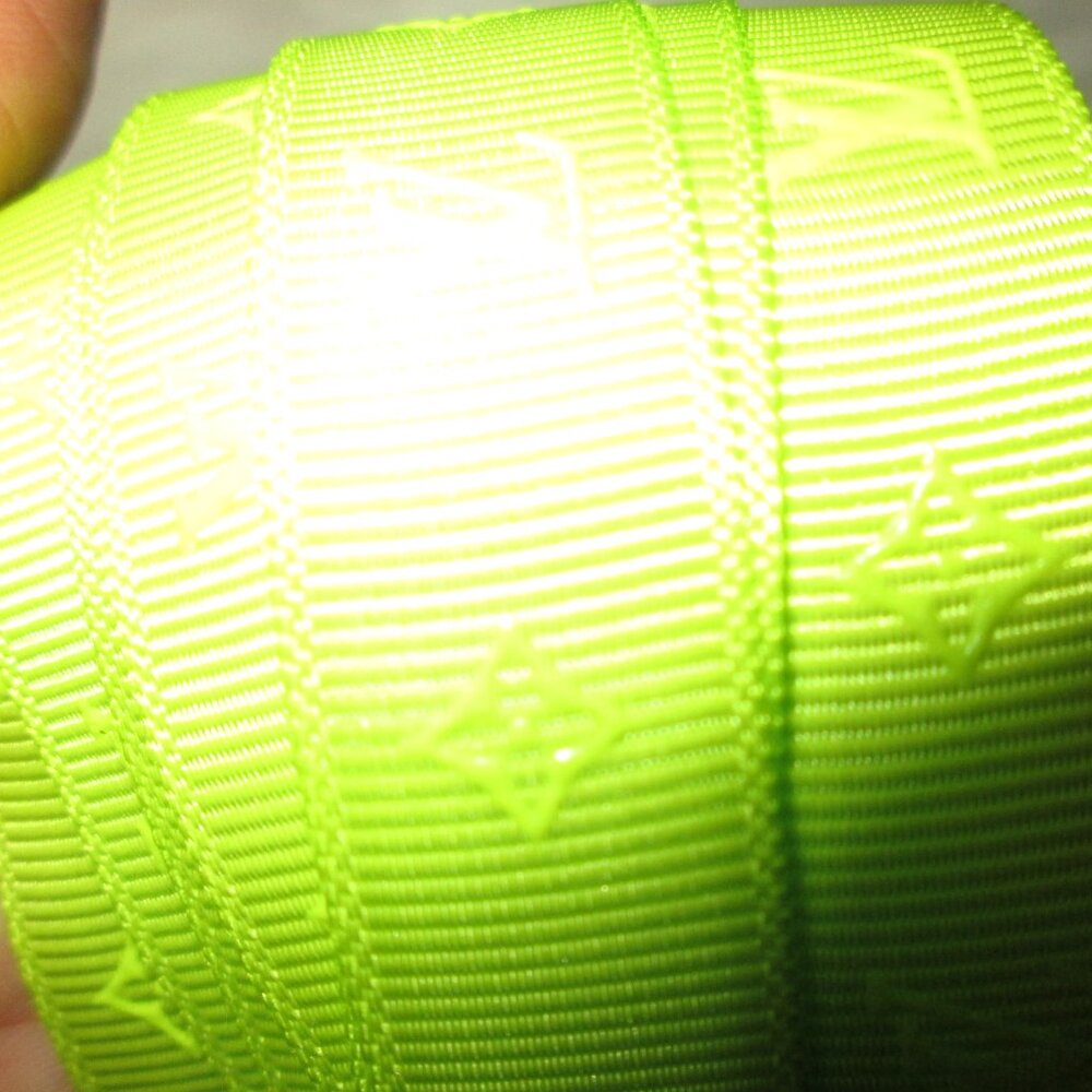 Louis Vuitton Bright Lime Green Very Long Ribbon w/logo Brand New Exclusive Lux! - Picture 2 of 8